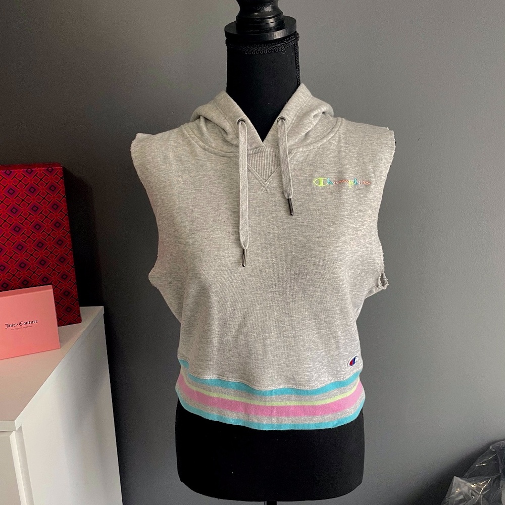 CHAMPION PASTEL SLEEVELESS HOODIE
